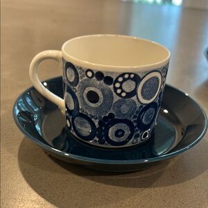 Vintage Rorstrand Pi coffee cup EUC